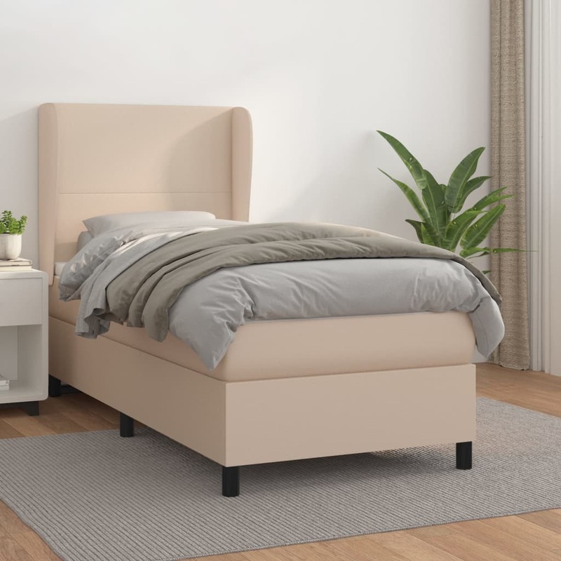 Sommier  lattes de lit avec matelas Cappuccino 90x190 cm