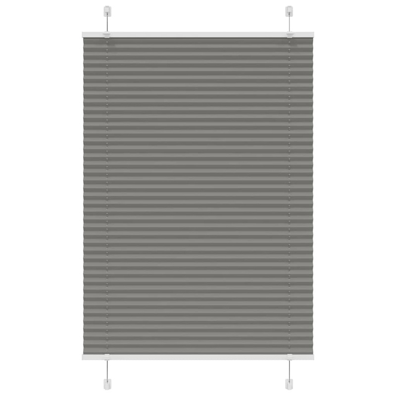 Store pliss anthracite 95x150 cm largeur du tissu 94,4 cm