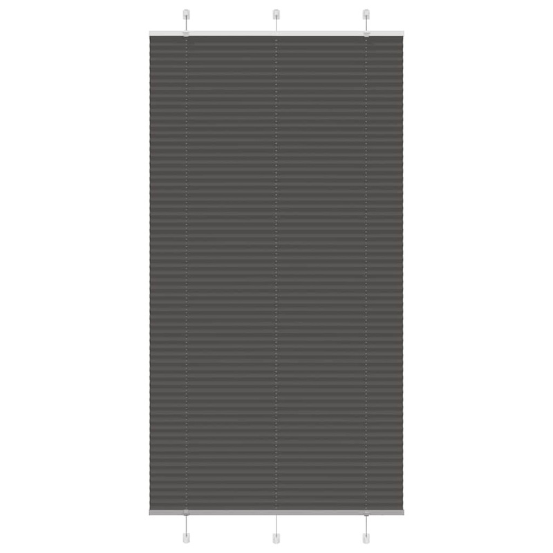 Store pliss noir 100x200 cm largeur du tissu 99,4 cm polyester