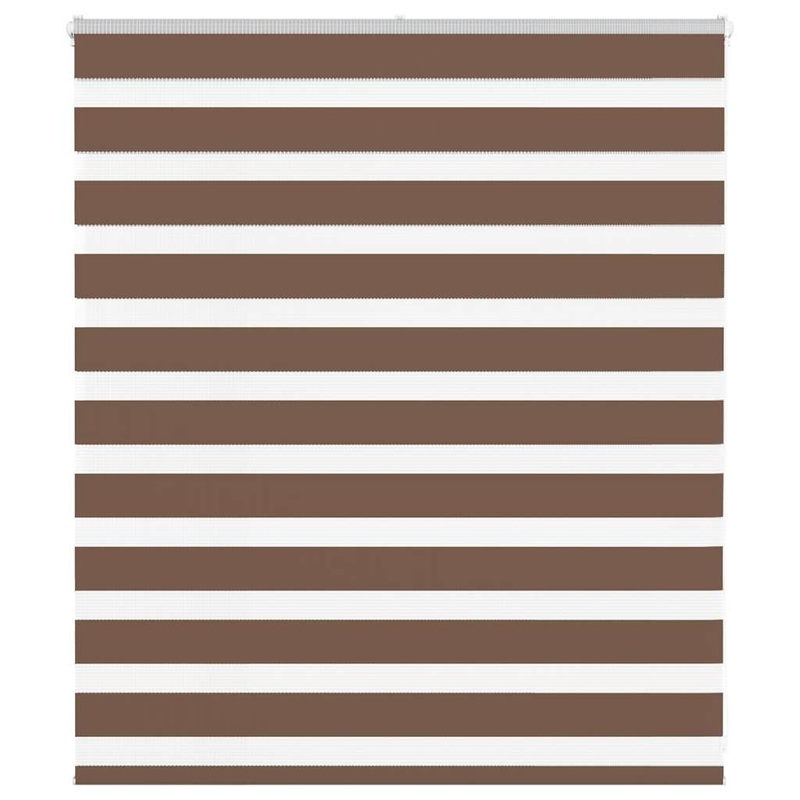 Store zbre marron 135x100cm largeur du tissu 130,9cm polyester