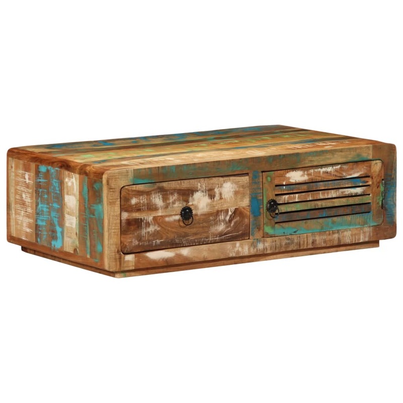Table basse 89x55x29 cm bois de rcupration massif