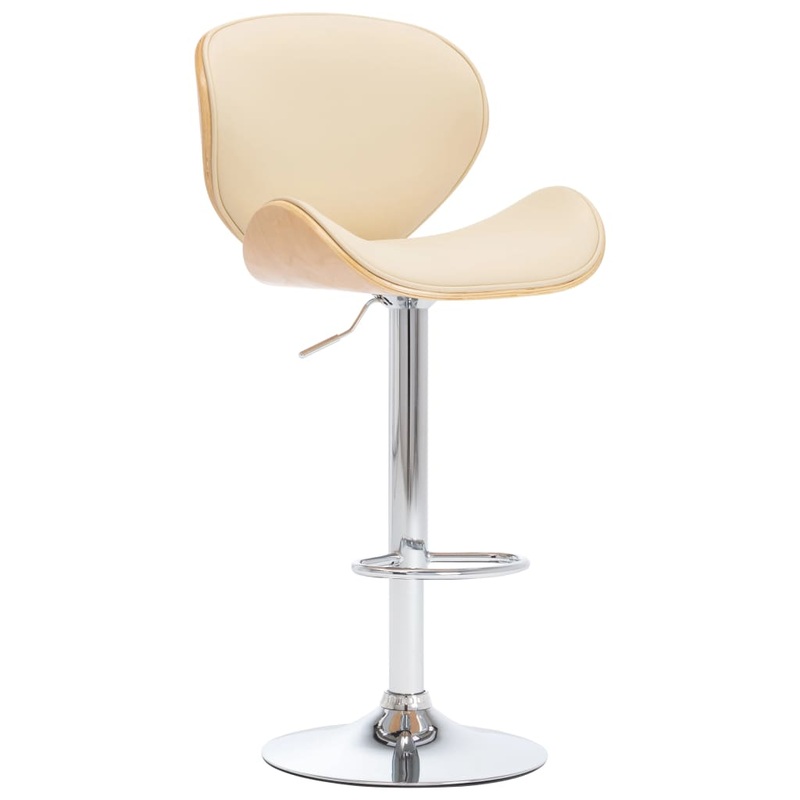 Tabouret de bar Crme Similicuir